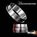 NEOUZA 51mm 53mm 58mm Stainless Steel Coffee Espresso Dosing Funnel Ring Catcher Fits for Espresso Barista  Filter Basket Portafilter. 