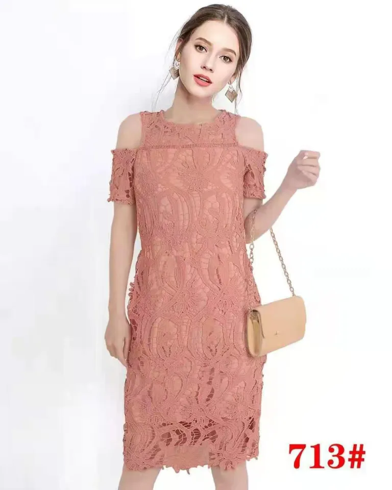 bakuna dress design High Quality Fashionable Formal Bangkok Maxi Lace Bakuna Dress Plus Size Off Shoulder Maxi Dress Korean Style Fashion Long Dress Soft Cotton Thai Made Maxi Dress - Lazada