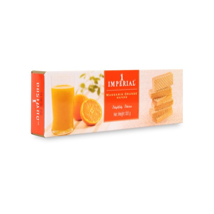 Bánh Xốp Kem Imperial Thái Lan Hương Quýt Mandarin Orange Wafers (Hộp