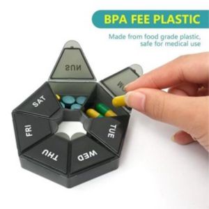 Mini 21 Grids Portable Pill Box Portable For 7 days Easy Medication Management