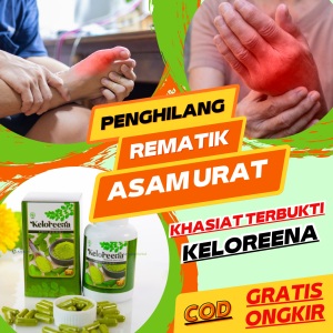 Keloreena Asli - Obat Penghilang Asam Urat Pegel Linu Rematik Kesemutan Kebas Nyeri Tumit Sendi Lutut