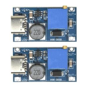 Compactly Adjustable Micros/TYPE C Voltages Boosters Module 2V-24V Input 5V-28V Output for Portable Electronic Devices