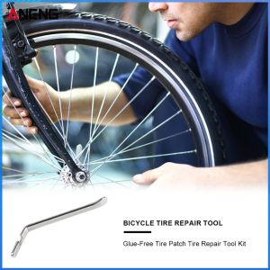 【ANENG】 Free Cold Patch Sealant Rubber MTB Inner Tire No-glue Adhesive Bicycle Tire Patch Glueless Kit Tool Set Kit Patch Portable Fetal