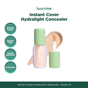 LUXCRIME Instant Cover Hydralight Concealer 4.8gr | Full Coverage