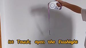 【SG】Three colors optional touch color light LED luminous pet leash dog leash automatic retractable leash dog
