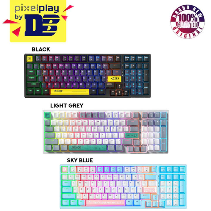 Onikuma G38 98 Keys RGB Wired Mechanical Keyboard Black (Tea Axis)