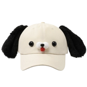 ARTMU Cute Girls Sun Hat Puppy Ears Adjustable Duck Tongue Cap Funny Cotton Womens Baseball Cap Summer