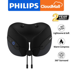 Philips Neck Massager Soothing 45°C Heating 430g Weight Vibwave 2000mAh Battery Type-C Fast Charging