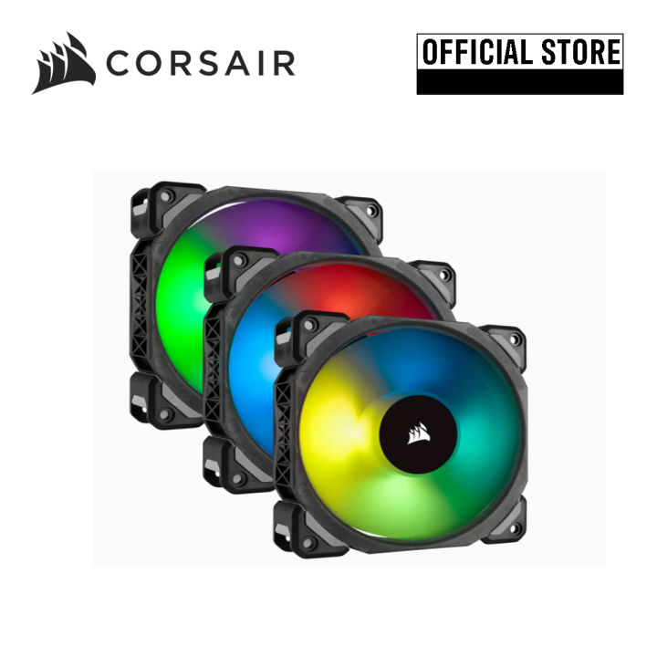 Corsair ML120 PRO RGB 3 Fan Pack with Lighting Node PRO PCケースファン [120mm径 RGB搭載] FN1146 CO-9050076-WW Amazon | Corsair ML120 PRO RGB 3 Fan Pack with Lighting Node