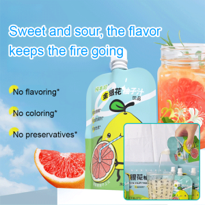 Grapefruit Juice Drinks Grapefruit Tea Honeysuckle Drinks Suction Mouth Bag Juice Drinks
