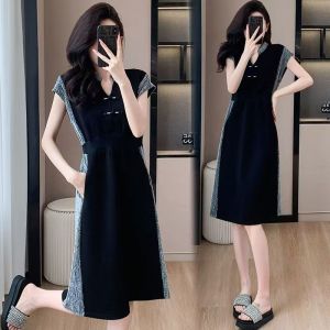 90kg fat girl can wear fashion womens shift dresses v-neck new design ladies filipinina modern chaliss dress