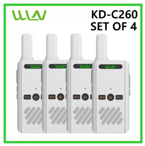 WLN KD-C260 1.7W UHF 400-470MHz Professional Portable Two-Way Radio (SET OF 4)
