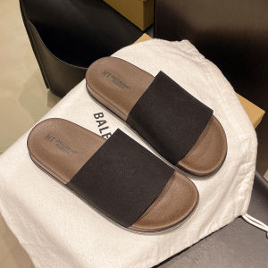 [Free Shipping] New flat-soled soft casual slip-on slimming versatile retro slippers for autumn outdoor wear