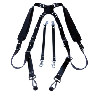 JPTD Professional Camera Harness Adjustable Comfortable DSLR Camera Strap Sling Strap PU Camera Dual Shoulder Strap Outdoor