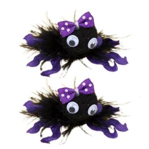 กิ๊บติดผมแมงมุมฮาโลวีนมีสไตล์กิ๊ฟติดผมกิ๊บผมสัตว์สำหรับเด็กทารกปาร์ตี้ Headwear ตกแต่งผม