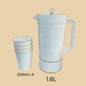 Modern style PET material Jug and cups set 5 in 1