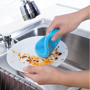 Miếng Rửa Chén Silicon Dụng Cụ Rửa Chén Bát H120 Siêu Bền Mềm
