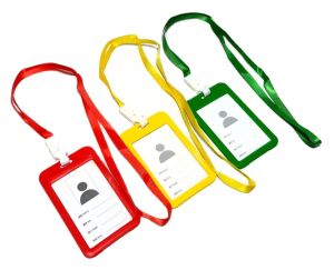 HARGA PER 1PCS CARD ID CARD + TALI LANYARD WARNA UTK KARTU UK 8.5X5.4CM ( 2 SISI )