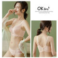 OK Bra 32-40ABC Cup Plus Size Women Sexy Lace Pattern Push Up Bras High Quality Massage Cups No Steel Rings Comfortable Breathable Gathering Underwear. 