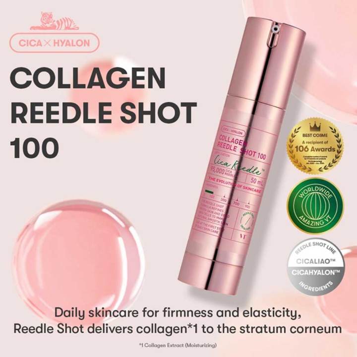[VT] Collagen Reedle Shot 100 Pro Cica /Hyaluronic acid Microneedle ...