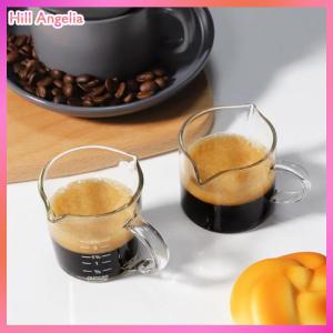 [Hill Angelia] 70 75ml Borosilicate Glass Measuring Cup With Double Spout And Closed Handle