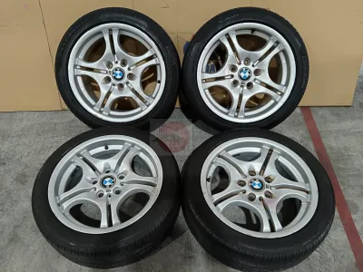 BMW E46 M3 Sport Model Rim 17 Inci With Tire 1SET Used JDM [PREFER WALK IN]