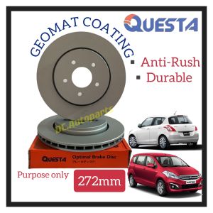 QUESTA FRONT BRAKE DISC ROTOR PROTON ERTIGA SUZUKI SWIFT 1.4 272MM 2PCS