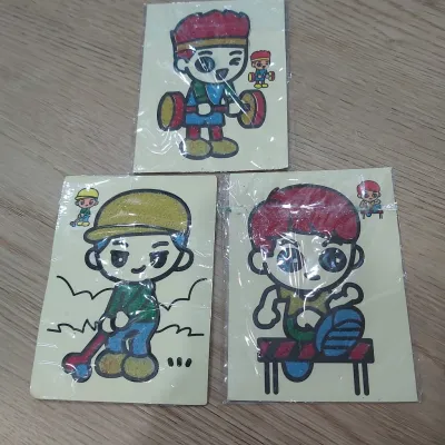 Tranh tô màu bằng cát cho bé