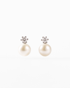 MINIMALIST LAB 925 Sterling Silver Hikari Petite Freshwater Pearl Drop Earrings  Anting Pearl