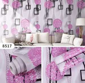 Walpaper Dinding Minimalis Wallpaper Kamar Tidur Perempuan Aesthetic Bunga Kupu Pink Biru