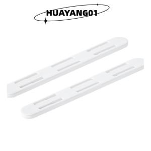 HUAYANG01 [HOT FASHION] 2Pcs Set White Slides Drawer Sliding Rails Bin Tracks For Kitchen Bedroom Closet Slides Pullout Track Drawer Basket Pull Rail