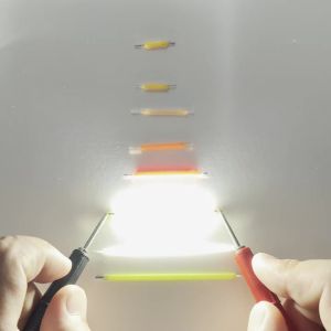 WH 10Pcs DC 3V LED Ceramic Hard Filament 2200K Warm White Red Green Blue Purple Edison Bulb Incandescent Light Source Component Led