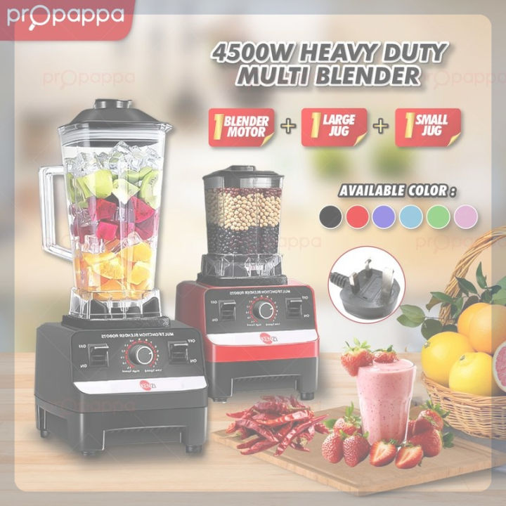 Propappa - 2.5L Heavy Duty Blender Powerful Multifunction Electric Fruit Blender Smoothies Processor, Pengisar 2.5L