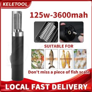 Cordless Electric Fish Scaler Waterproof Electric Fish Scaler Remover Portable Electric Fish Scaler Tool for Scraping Fish Scale
