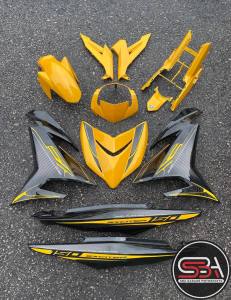 COVER SET Y15ZR V1 V2 RC EXCITER YELLOW BLACK KUNING PREMIUM COVERSET BODYSET Y15ZR Y15 YSUKU NEW ORIGINAL VELOZI TAMPAL