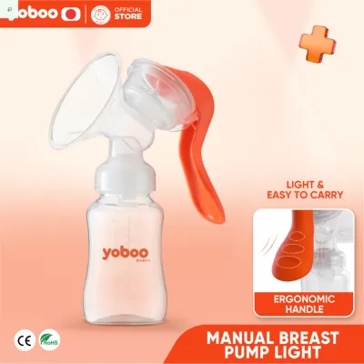 Yoboo Manual Breast Pump-Light 1-Step Breastfeeding I Portable Feeding Bottle 150ml Size**