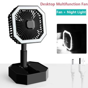 ALLinALL.mart Foldable Portable Multifunction Fan Handheld LED Night Light USB Rechargeable