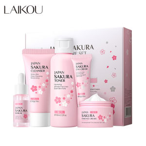 Bộ Chăm Sóc Da Hoa Mận LAIKOU Nhật Bản - 5 Sản Phẩm Dành Cho Hydrat Hóa Làm Sáng Màu Da Và Bảo Vệ Tuổi