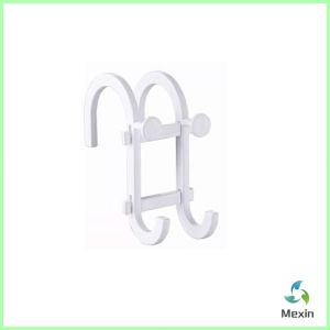 Mexin ตะขออเนกประสงค์ ที่วางโทรศัพท์มือถือ ที่แขวนผ้าเช็ดตัว ไม่ต้องเจาะผนัง ตะขอ 1 ชิ้น Hooks