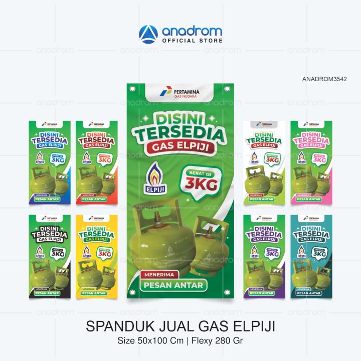 Spanduk Jual Gas LPG 3 Kg | Spanduk Jual Gas Elpiji | Banner Agen Gas ...