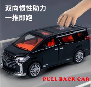 Diecast Alphard Car Model Pull Back Play Vehicles With Sound & Light Kids Toys Collection Model Car Mainan Kereta(3206)
