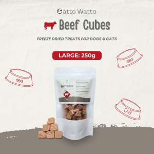 Freeze Dried Beef Cubes Cat & Dog Treats