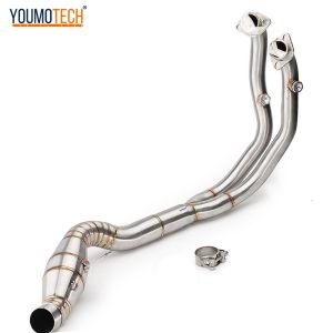 For Benelli Leoncino 500 BJ500 Motorcycle Full Exhaust System Front Middle Link Pipe Moto Escape Modify Exhaust Middle Pipe Connect Link Tube Modified Slip On Catalyst