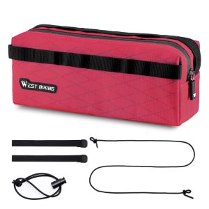 WEST BIKING Waterproof Bike Handlebar Bag 2L Front Bicycle Colorful Pack Large Capacity Cycling Front Storage Bag for Road MTB Mountain Bike