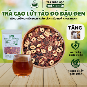 Trà giảm cân gạo lứt táo đỏ đậu đen tăng cường miễn dịch giảm mỡ máuđẹp da đen tóc Trà Hoa Ngân Anh