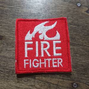 Tec40 VELCRO PATCH FIRE FIGHTER นักดับเพลิง อาร์ม ตึนตุ๊กแก ไรท์สาระกับครูแว่น Tec40store