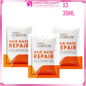(BOX) MAKARIZO Advisor Hair Mask 15ml X12 Royal Jelly Keratin Masker Rambut Repair Rusak Bercabang