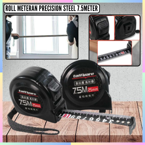 FAST DELIVERY Taffware Roll Meteran Gulung Tukang Bangunan Panjang 7.5 Meter Anti Karat Mini Murah