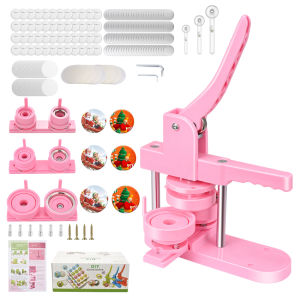 ⭐️【Local warehouse+COD】⭐New Button Badge Maker Machine 25+32+58mm 3pcs Molds DIY Badge Pin Maker Machine Kit With 300pcs Badge Parts Pic Circle Cutter