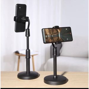 holder hp meja fleksibel 360° model tiang HD25 desktop phone stand holder tiang microphone DMO  C02